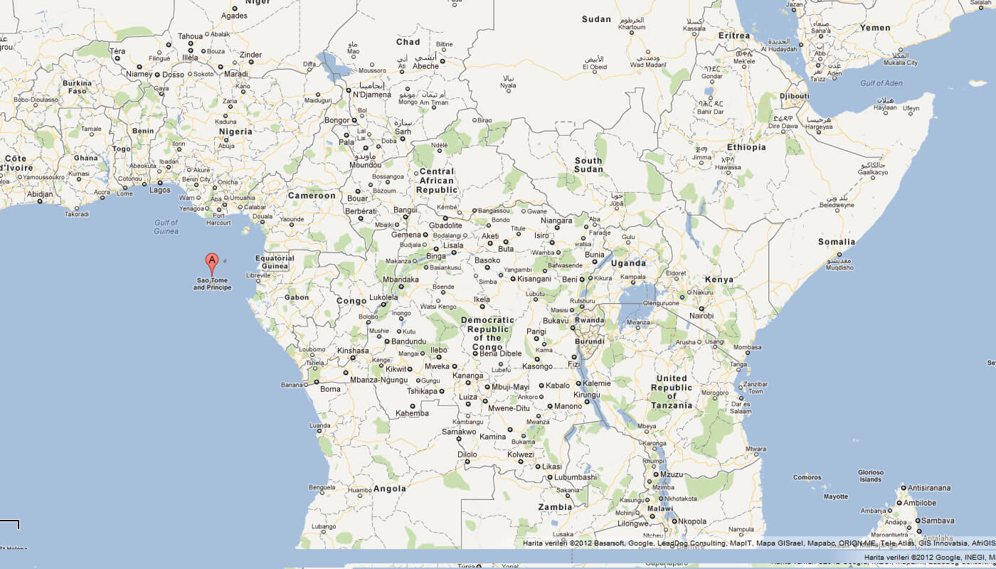 map of Sao Tome and Principe africa